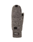 Grey knit mitten with Thinsulate insulation.