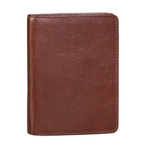 Brown slim leather wallet