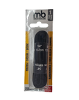 Brown and black round hiking/casual/work shoe laces in their white and yellow packaging.
