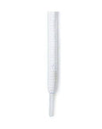 Close-up of Moneysworth & Best white round sport shoelace tip, ideal for durable sneaker lacing.