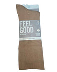 Men's McGregor Non-Elastic Cotton Socks in beige, featuring soft combed cotton and a stay-up fit for everyday wear and comfort.