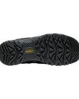 Black rubber outsole with tread and yellow KEEN logo in the center.