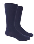 Navy McGregor Men's Non-Elastic Wool Socks, crew style with soft wool blend, perfect for comfort and support without tightness.