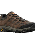 Men's Merrell Moab 3 Sneaker in brown with waterproof leather and mesh upper, ideal for rugged trail hiking and outdoor adventures.