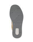 Grey line pattern treaded outsole with white Rieker logo on heel.