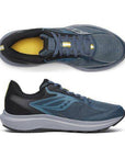 Top and side view of Men's Saucony Cohesion 17 mesh sneaker showing breathable upper and lace-up design for secure fit.