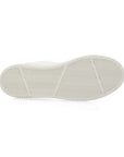 Outsole view of Moea Gen3 Mushroom Vegan Sneakers showing durable, eco-friendly tread pattern for grip and comfort in women's lace-up sneakers.