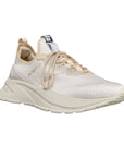 Moea Gen6 Pineapple Laced Sneakers in cream color featuring eco-friendly pineapple bio-materials, cotton laces, and bamboo lining for women.