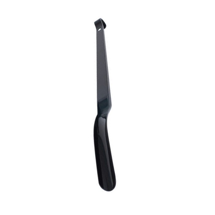 Black 31 inch long ergonomic shoe horn