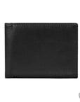 Black leather billfold wallet.