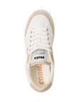 Top view of Moea Gen3 Vegan Sneakers showing CORN-branded insole and adjustable laces, made from eco-friendly CornSkin material.