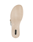 Textured outsole with green Remonte log on heel.