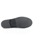 Black rubber outsole of loafer