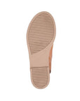 Bottom view of tan Bueno Hayden Sandal with textured sole, designed for flexibility and everyday comfort.