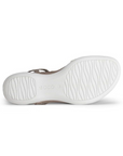 White treaded outsole with Ecco logo in middle