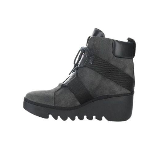 Profile view of Blom Wedge Bootie, displaying 2.5 inch wedge.