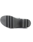 Black lugged outsole with Fly London Logo on heel and toe.