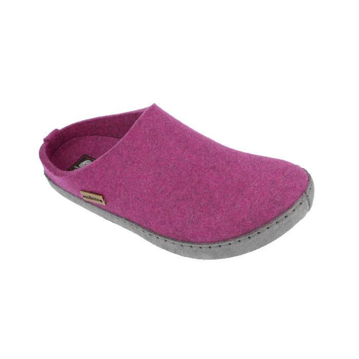 HAFLINGER Emils Choice Pantofole In Feltro Di Lana Unisex, Suola In Pelle, Comode