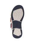 Black and white light treaded outsole with Josef Seibel logo stamped in middle.