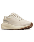 Women's Merrell Morphlite Sneaker in beige with lace-up design, vegan materials, and lightweight comfort for everyday wear.