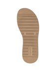 Tan outsole with line tread pattern and Remonte logo on heel.