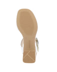 Outsole view of Women's Remonte D1K51 leather sling-back heel showing textured grip and Remonte branding for stability and comfort.