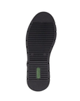 Black line treaded outsole with green Remonte logo stamped in heel.