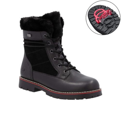 Women's Remonte D9381 Winter Boot Foldable Ice Cleats – White