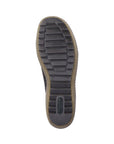 Bottom sole of brown Remonte R1402 sneaker, designed for traction and comfort in everyday women's footwear.
