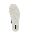 Outsole of Women's Rieker R7601 Mary-Jane Shoe featuring durable, slip-resistant tread pattern for enhanced grip and flexibility.