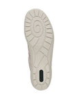Outsole of beige floral Remonte R7637 Lace-Up Sneaker featuring non-slip, shock-absorbing tread for everyday support.