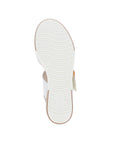 Bottom sole view of the Remonte D1P50 Platform Wedge sandal highlighting its non-slip rubber outsole for reliable traction.