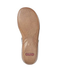 Bottom view of grey Rieker 60885 Slide Sandals with textured sole for slip resistance and all-day wearability.