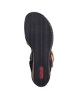 Black light treaded outsole with red Rieker logo stamped in heel.
