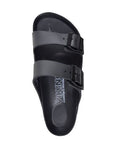 Top view of black Chatham EVA Sandal - Viking Comfort showing ergonomic footbed and adjustable buckle straps for women.