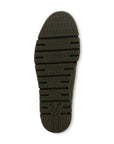 Bottom sole view of Vionic Uptown Sur Ankle Boot featuring durable tread pattern for enhanced grip and stability in wet conditions.