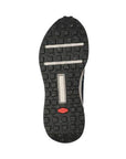 Outsole of Women's Mephisto Deva Walking Shoes with rugged tread pattern and Vibram grip for enhanced traction on various walking surfaces.