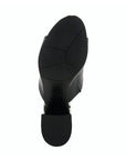 An Azura heel with black rubber tred lines.