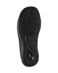 Black outsole with yellow KEEN logo on heel.