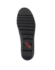 Black rubber outsole with red Rieker logo in heel.