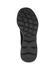 Black rubber light treaded outsole with Rieker logo stamped on heel.