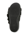 Bottom sole of Women's Vionic Relax II Slipper featuring non-slip textured rubber outsole with Vionic branding for secure indoor wear.