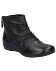 Women's Josef Seibel Naly 61 leather ankle boot in black.