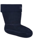 Navy blue boot sock with Joules logo stitched at the cuff.
