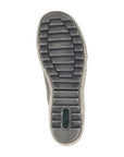Outsole of grey Remonte R1402 sneaker, designed for grip and stability in women's casual footwear.