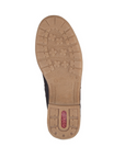 Tan boot outsole with Rieker logo on heel.