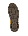 Brown light treaded outsole with Rieker logo on heel.