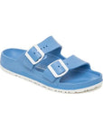 Blue Chatham EVA Sandal - Viking Comfort with white buckles, a flexible, water-friendly women's sandal ideal for casual wear.