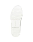 Bottom view of white Winny Sneaker - Leather Lace-Up. Rubber outsole provides grip and long-lasting wear.