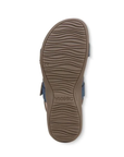 Vionic logo'd outsole with brown wave tread pattern.
